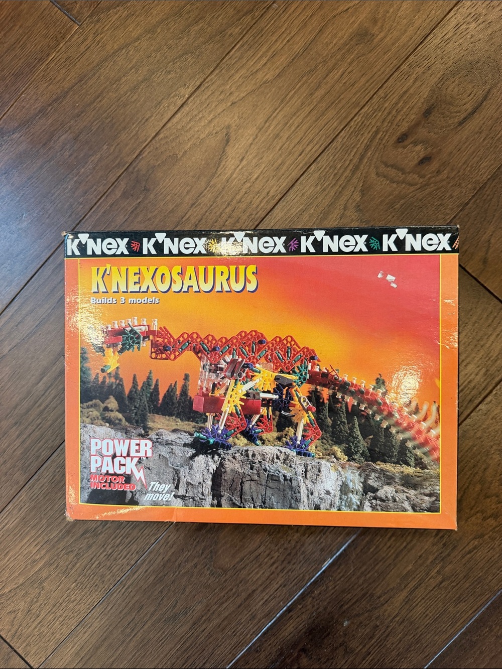 Vintage Rare Power Pack K’ Nex K’NEXOSAURUS Builds 3 Models Unopened